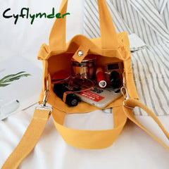 Cyflymder Canvas Messenger Bag For Women Mini Fresh Literature And Art Leisure Korean Simple Fashion