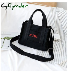 Cyflymder Canvas Messenger Bag For Women Mini Fresh Literature And Art Leisure Korean Simple