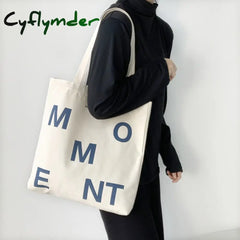 Cyflymder Canvas Tote Bag Shopper Women Designer Handbags Girl Fashion Casual Large Capacity Blue