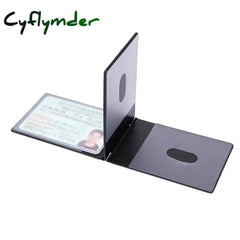 Cyflymder Card Slots Aluminum Ultra Thin Holder Id Credit Driver License Car Driving Documents Pass