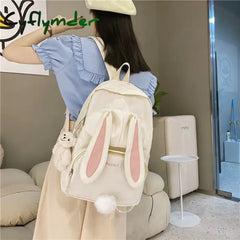 Cyflymder Cartoon Embroidery Backpacks For Teenage Girls Japanese Soft Girl Lolita Cute Cat
