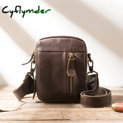 Cyflymder Casual Bag Crossbody Outdoor Sports Leather Pocket Shoulder Mini Men’s Small Man 3