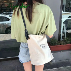 Cyflymder Casual Canvas Large Capacity Bag Women Handbags Designer Letters Shoulder Crossbody Bags