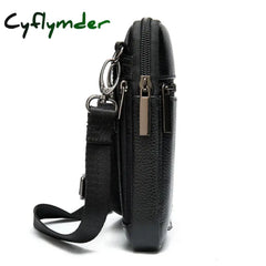 Cyflymder Casual Genuine Leather Messenger Bags Mens Bag For Men Small Phone Men’s Crossbody
