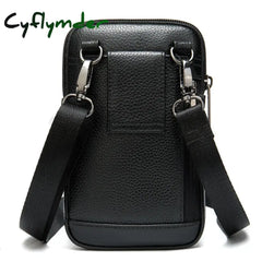 Cyflymder Casual Genuine Leather Messenger Bags Mens Bag For Men Small Phone Men’s Crossbody
