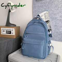 Cyflymder Casual Nylon Backpack For School And Travel - Stylish Durable Design Perfect Students