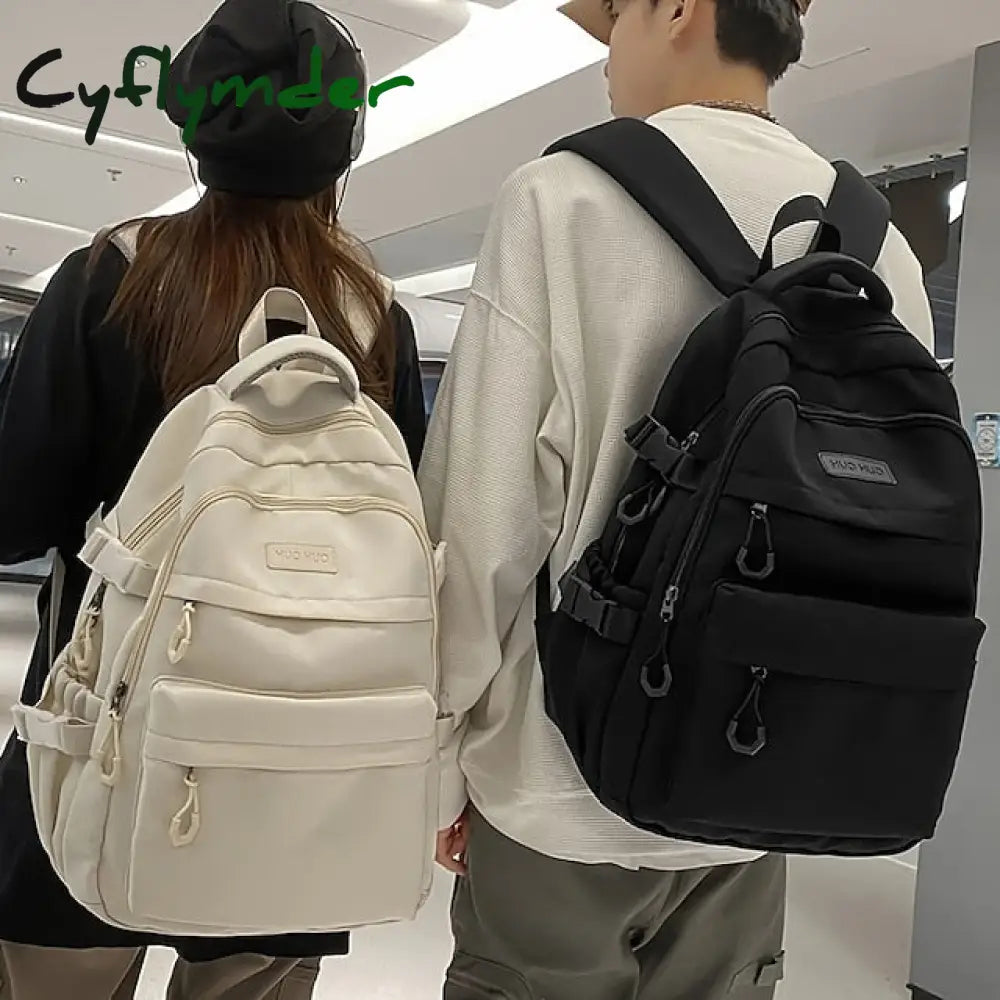 Casual Nylon Backpack for School and Travel - Stylish and Durable Design, Perfect for Students, Back to School