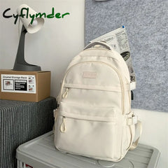Cyflymder Casual Nylon Backpack For School And Travel - Stylish Durable Design Perfect Students