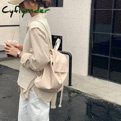 Cyflymder Casual Nylon Flap Women Backpack Light Mini For Fashion Leisure Travel Female Bag Korean