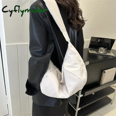 Cyflymder Casual Nylon Women Bags Shoulder Bag Woman Crossbody Hobo Dumpling Large Capacity Female