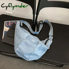 Large Shoulder Bags Women Canvas High Capacity Shopping bag Crossed Body Denim Bag Women Messenger Bag