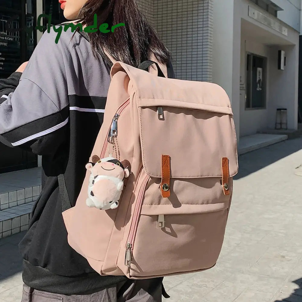 Cyflymder Casual Women Backpack Waterproof Nylon Female Shoulder Bag Large Capacity Travel Ladies