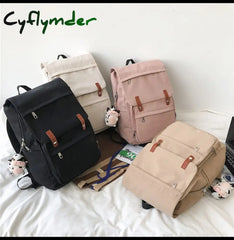 Cyflymder Casual Women Backpack Waterproof Nylon Female Shoulder Bag Large Capacity Travel Ladies