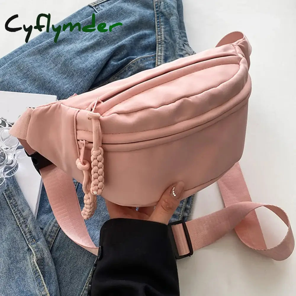 Chest Bag Banana bag for Women Sling Crossbody Waist Pack Canvas Running Waist Bag Casual Fanny Packs Sport Half Moon Belt Bag