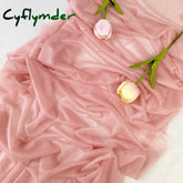 Cyflymder Chiffon Table Runner Sheer Fabric Silk for Boho Sheer Fabric Wedding Arch Overlay Draping Decoration Birthday