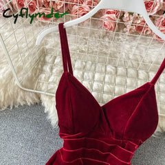 Cyflymder Christmas Party Dress Sexy Deep V Neck Backless Split Dress Off Shoulder Fashion Birthday Party Evening