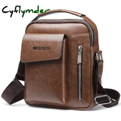 Cyflymder Classic Plaid Design Business Men’s Bag Retro Brand Handbag Casual Shoulder For Men A