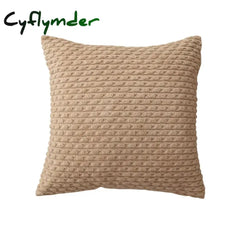 Cyflymder Classic Short Chain Corduroy Cushion Cover Pillowcase Home Living Room Sofa Car Seat Back Pillow Case 30x50