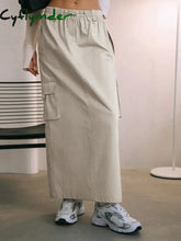 Cyflymder- Cloud 9 Cotton Cargo Maxi Skirt Khaki / S Skirts