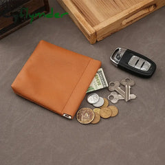 Cyflymder Coin Purse Spring Sheet Automatic Closure Small Change Pouch Earphones Data Cable Storage Bag Mini Wallet for