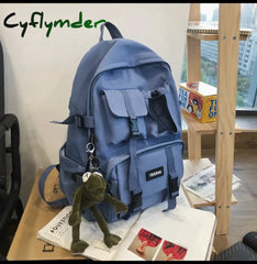 Cyflymder College Mesh Ladies Backpack Waterproof Female Fashion School Bag Laptop Student Girl