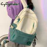 Cyflymder College Student Ladies Cute Backpack Large Women Female Harajuku School Bags Book Kawaii