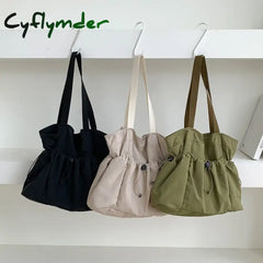 Cyflymder Comfortable Wearresistant Shoulder Bag Large Capacity Fashionable Versatile Nylon Tote