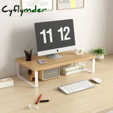 Cyflymder Computer Monitor Elevated Monitor Base Home Office Storage Rack Computer Desktop Creative Storage Rack Office
