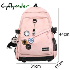 Cyflymder Cool Trendy Ladies Male Badge Bag Men Women Travel Net School Backpack Girl Boy Mesh