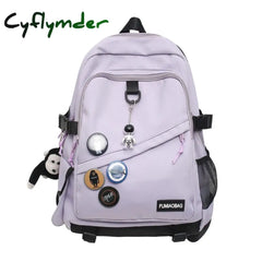 Cyflymder Cool Trendy Ladies Male Badge Bag Men Women Travel Net School Backpack Girl Boy Mesh