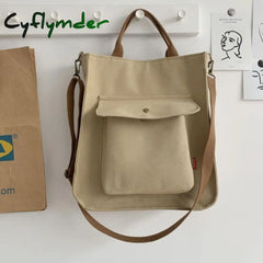 Cyflymder Corduroy Bag For Women Shopper Designer Handbag Autumn And Winter Girls Student Bookbag