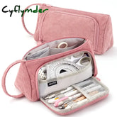 BACK TO SCHOOL Corduroy Cute Pencil Case Macaron Colors Pencilcase Pencil Bags Make Up Pen Storage Bag School Supplies for Girls Stationery
