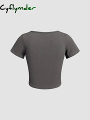 Cyflymder - Corset Square Neck Shirt T-Shirts