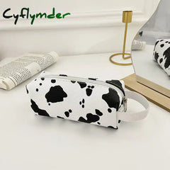 Cyflymder Cow Pattern Pencil Case Kawaii Stationery Pencilcase Large Capacity Pen Trousse Scolaire