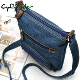 Cyflymder Crossbody Bags For Women Casual Denim Fashion Female Shoulder Bag Pack Travel Zipper