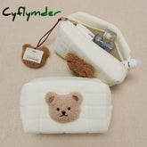 Cyflymder Cute Bear Baby Toiletry Bag Make Up Cosmetic Bags Portable Diaper Pouch Items Organizer