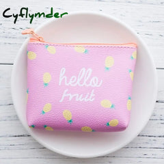 Cyflymder Cute Cartoon Girls Kids Coin Purse Mini Wallet Child Small Pouch Zipper Money Key