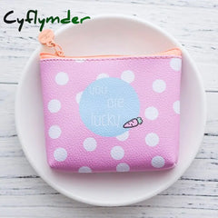 Cyflymder Cute Cartoon Girls Kids Coin Purse Mini Wallet Child Small Pouch Zipper Money Key
