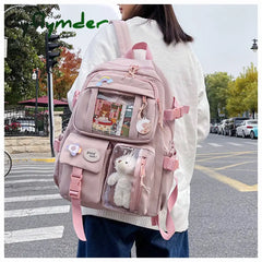 Cyflymder Cute Girls ITA Backpack Women Large Capacity Ins Schoolbags for Teens Female Korean Harajuku School Student