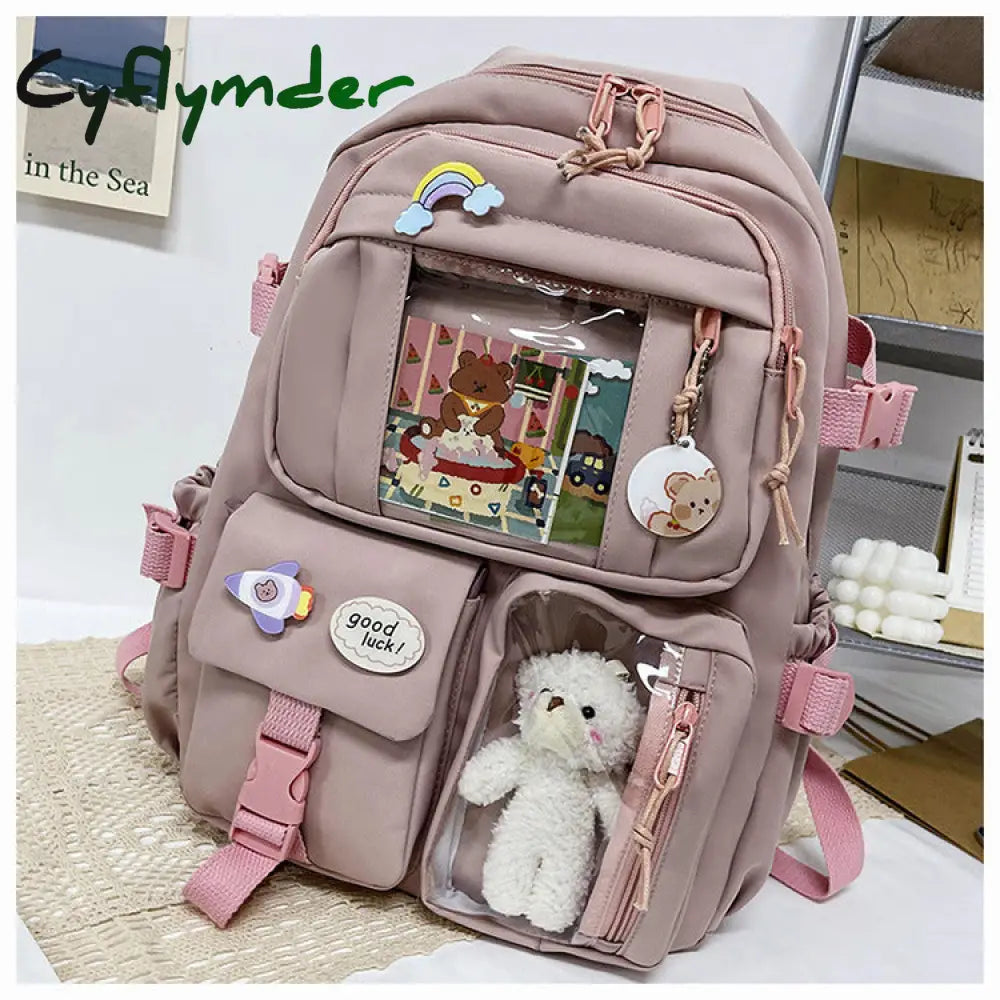 Cyflymder Cute Girls ITA Backpack Women Large Capacity Ins Schoolbags for Teens Female Korean Harajuku School Student