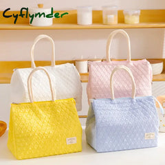 Cyflymder Cute Lunch Box Bag For Girls And Women Reusable Cooler Tote Leakproof Meal Prep Insulated
