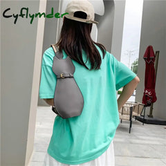 Cyflymder Cute Pu Cat Dog Bag Women Messenger Wide Shoulder Straps Chest Bags Student Storage