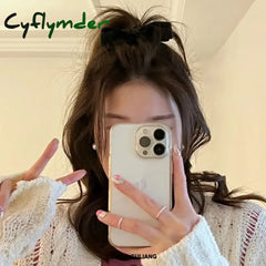 Cyflymder Cute Stereoscopic Pink Black Bow Hairpin Hair Side Clips For Women Girls Child Kids