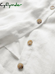 Cyflymder - Darling Linen Plain Mini Dress Dresses