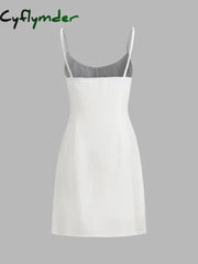 Cyflymder - Darling Linen Plain Mini Dress Dresses
