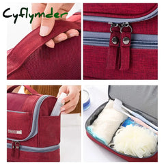 Cyflymder Designer Hanging Toiletry Bag Travel Cosmetics Waterproof Oxford Organizer For