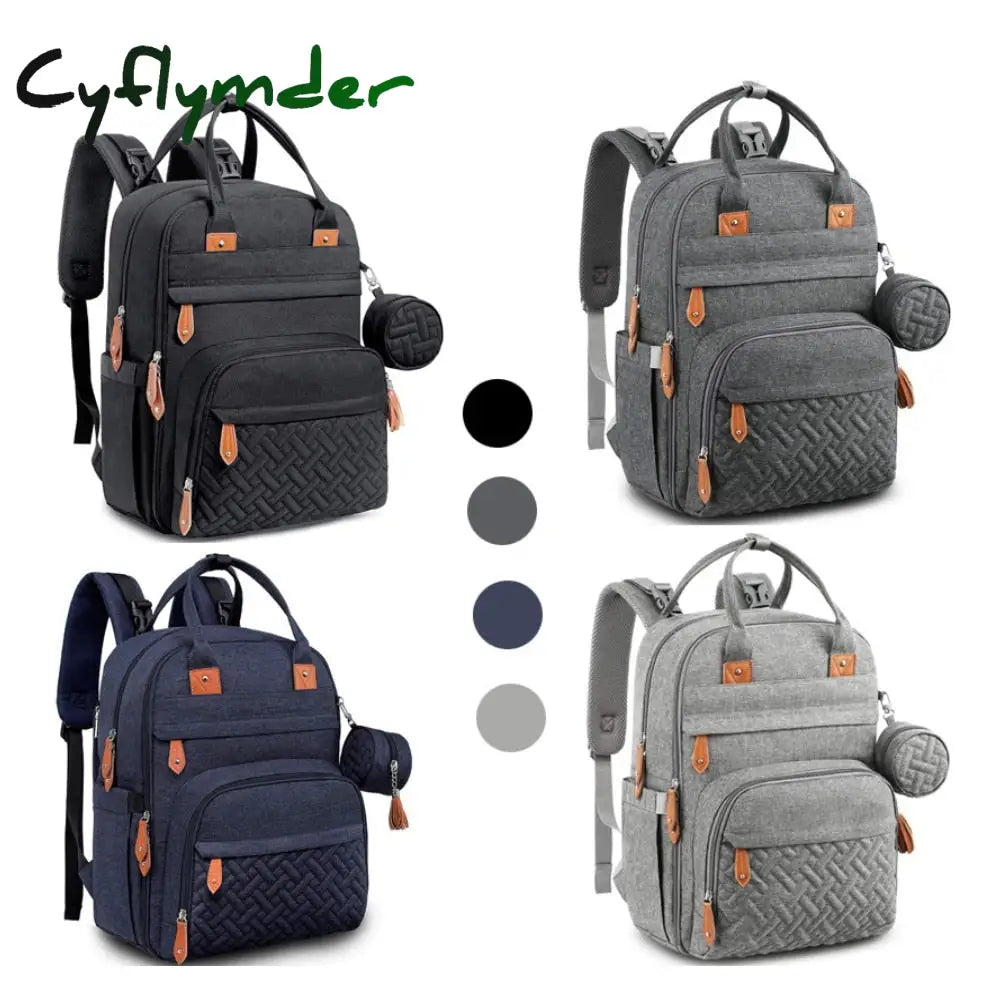Cyflymder Diaper Bag Backpack Baby Nappy Changing Bags Multifunction Waterproof Travel Back Pack