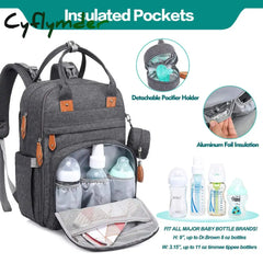 Cyflymder Diaper Bag Backpack Baby Nappy Changing Bags Multifunction Waterproof Travel Back Pack