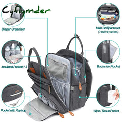 Cyflymder Diaper Bag Backpack Baby Nappy Changing Bags Multifunction Waterproof Travel Back Pack