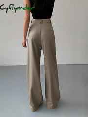 Cyflymder- Divine Pleat Wide Leg Dress Pants